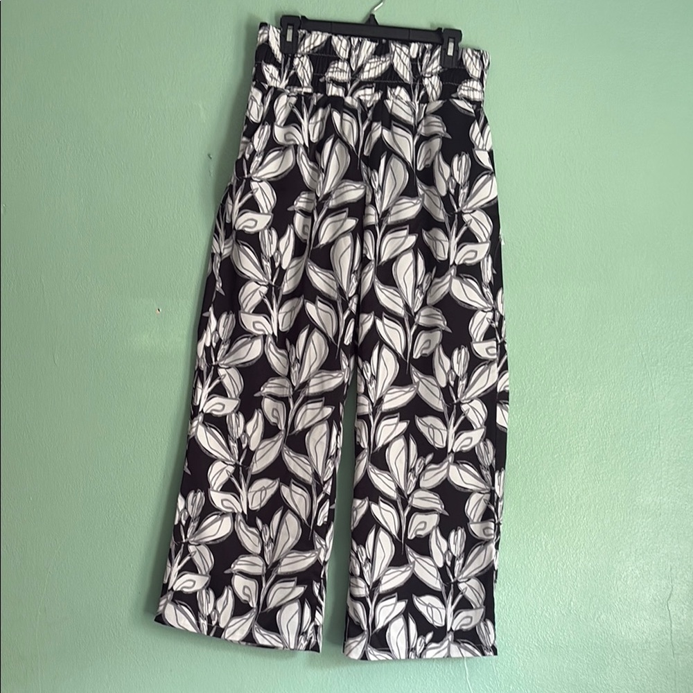 Sincerely Jules Black and White Wide Leg Pants